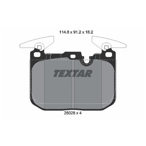 BMW 2시리즈 F22 220d 쿠페 10-14 N47D20C 텍스타 2502801 브레이크 패드 앞 세트