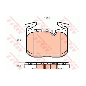 BMW 4시리즈 F32 428i 쿠페 13-17 N26B20A TRW GDB2031 브레이크 패드 앞 세트