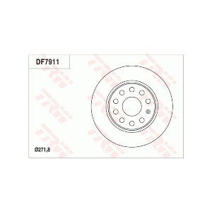 폭스바겐 골프 6세대 5K1 2.0 GTI CCZB 5도어 2009-12 TRW DF7911 브레이크 디스크 뒤 2개 세트