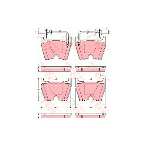 폭스바겐 페이톤 3D8 6.0 W12 4모션 BAN LWB 2003-16 TRW GDB1507 브레이크 패드 앞 세트 센서 포함