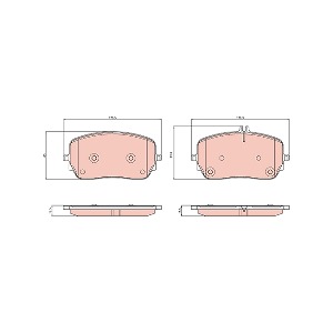 TRW GDB8311 브레이크 패드 앞 세트 센서 미포함