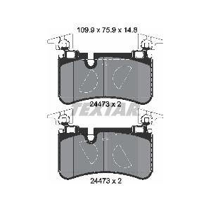 텍스타 2447301 브레이크 패드 뒤 세트 센서 미포함