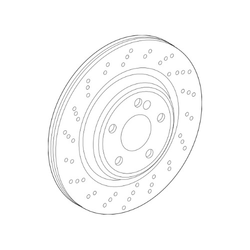 벤츠 BENZ S클래스 W222 S 500 Long M278.929 2013-17 BENZ GENUINE 2224231300 브레이크 디스크 뒤 1개 단품