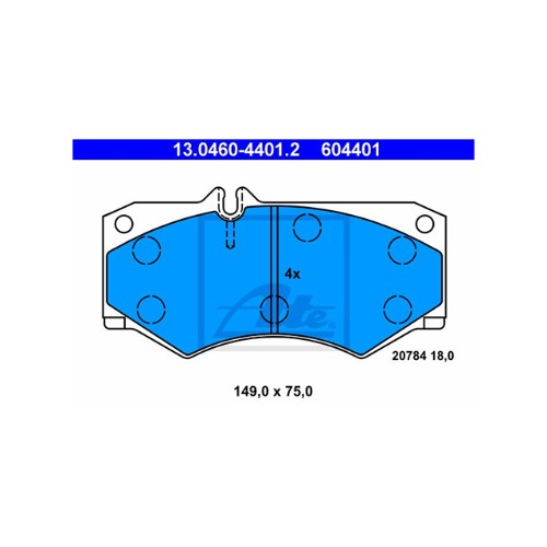 벤츠 W463 G클래스 지바겐 G 350 d 스포츠 패키지 OM642.887 2015- ATE 13.0460-4401.2 브레이크 패드 앞 세트 센서 미포함