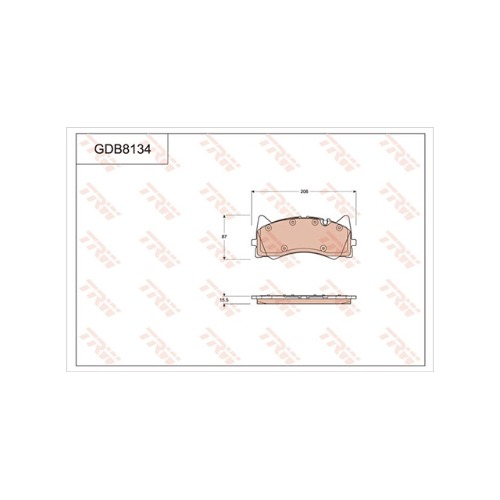 TRW GDB8134 브레이크 패드 앞 세트 센서 포함