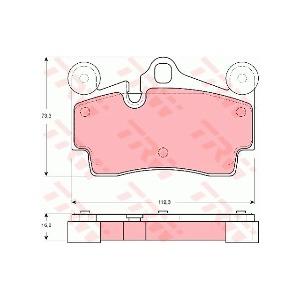 TRW GDB1549 브레이크 패드 뒤 세트