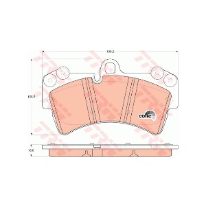 폭스바겐 투아렉 1세대 7LA 5.0 V10 TDI BLE 2002-10 TRW GDB1548 브레이크 패드 앞 세트 센서 미포함