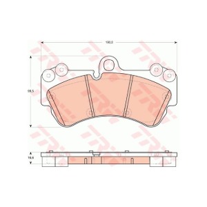 포르쉐 9PA-955 카이엔 3.2 03-07 M02.2Y TRW GDB1720 브레이크 패드 앞 세트