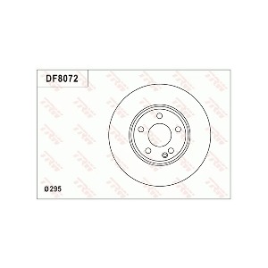 TRW DF8072S 브레이크 디스크 앞 2개 세트