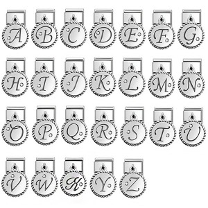 노미네이션 COMPOSABLE Classic LETTERS in stainless steel and silver CHARMS 925 oxy (A~Z) 331809 (택1)