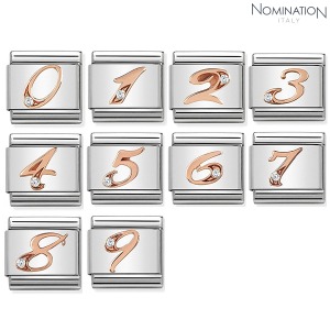 노미네이션 COMPOSABLE Classic NUMBERS with 9K rose gold CZ (0~9) 430315 (택1)