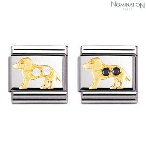 노미네이션 COMPOSABLE Classic EARTH ANIMALS with 18K gold and Cubic Zirconia 030305 (택1)