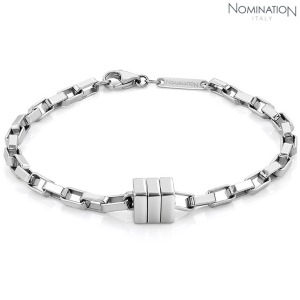 노미네이션 팔찌 BOND (본드) bracelet in stainless steel (Tight Rectangle) 021954/016