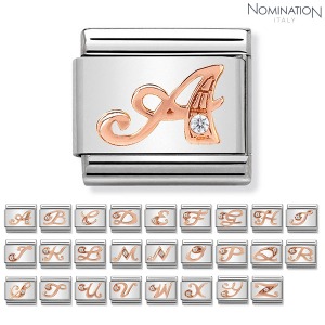 노미네이션 COMPOSABLE Classic LETTERS with 9K rose gold CZ (A~Z) 430310 (택1)