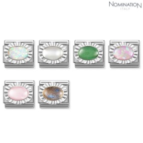 노미네이션 COMPOSABLE Classic STONES steel DIAMOND OVAL 925 silver 330507 (택1)