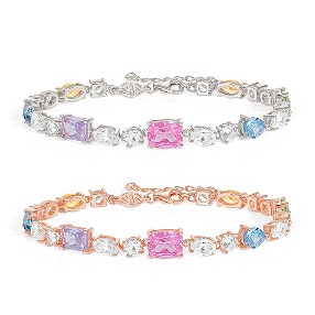 노미네이션 팔찌 COLOUR WAVE (컬러웨이브) bracelet in 925 silver (RICH) cubic zirconia 149825 (택1)