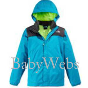 The North Face Resolve Waterproof Rain Jacket/Enamel Blue (Boys)