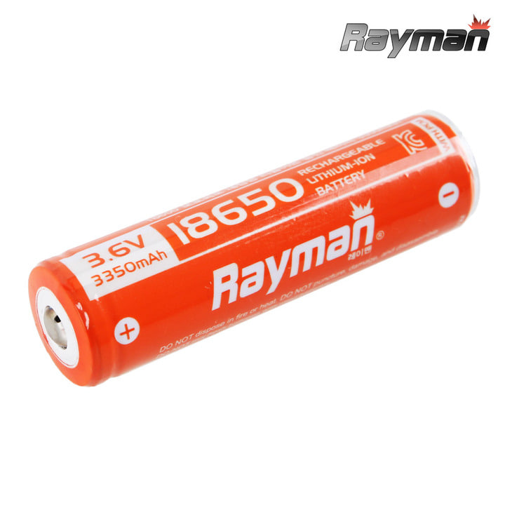 레이맨 18650배터리 고용량 3350mAh 보호회로 충전지