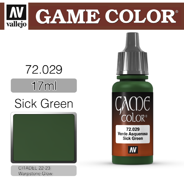 바예호 게임컬러 17ml Sick Green 72029