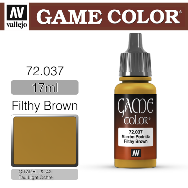 바예호 게임컬러 17ml Filthy Brown 72037