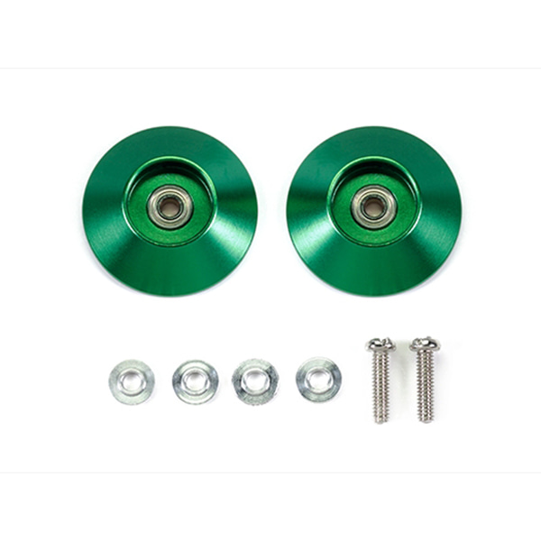 타미야 경량 절구형 롤러 (링리스 그린) HG 19mm LW Tapered Rollers 95609