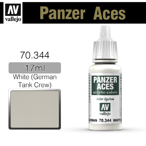 바예호 Panzer Aces 17ml German Tanker (White) 70344