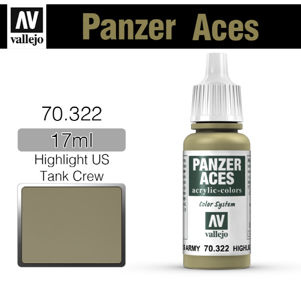 바예호 Panzer Aces 17ml US. Army Tanker Highlights 70322