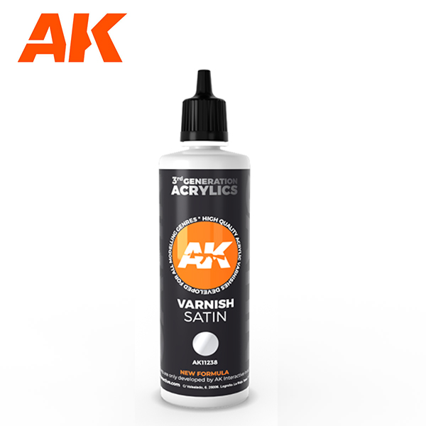 AK 3세대 반광 마감제 바니쉬 Satin Varnish 100ml AK11238