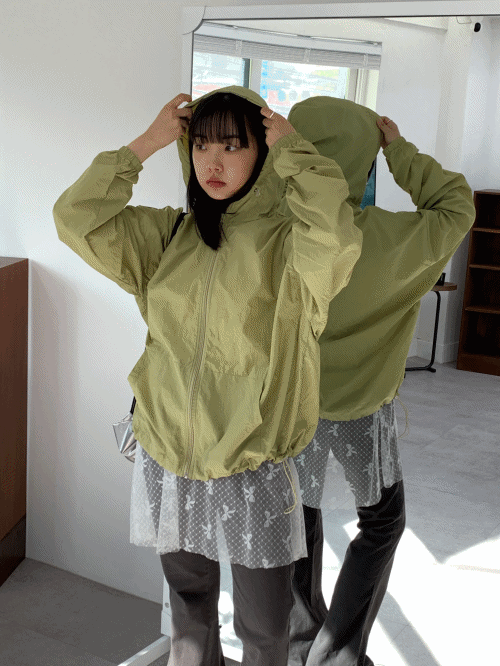[한여름까지/남녀공용] 키노 기획 오버핏 후드 윈드브레이커 바람막이 자켓 -7colors