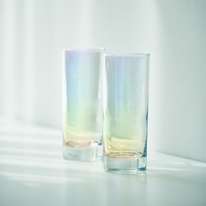 [2P세트] 오로라 아일랜드 하이볼 글라스 Aurora Island Highball Glass 330ml