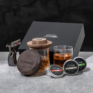 [훈연칩3종 + 토치라이터 포함] 위스키&amp;칵테일 훈연 키트 Whisky&amp;Cocktail Smoking Kit