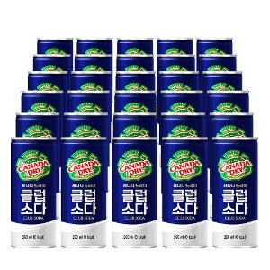 [30캔] 캐나다드라이 클럽소다 Canada Dry Club Soda 250ml