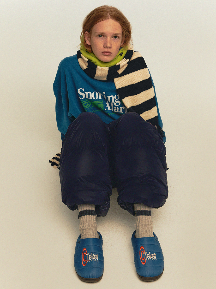 【teket】24fw TEKET X SUBU Down Sandal TEKET X SUBU Down Sandal Blue - teket
