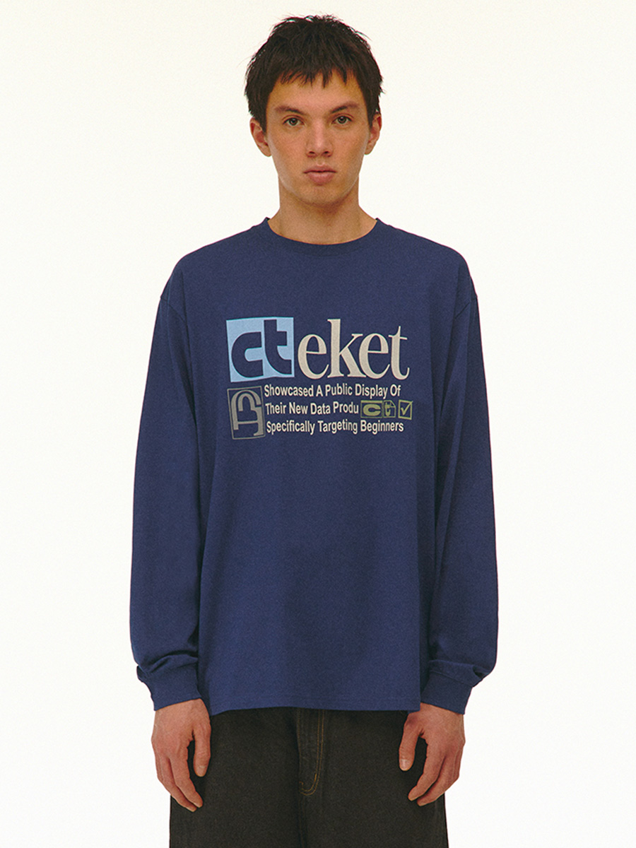 Tシャツ・カットソー teket Plan L/S Tee 4FT886 Plan L/S Tee Black - teket