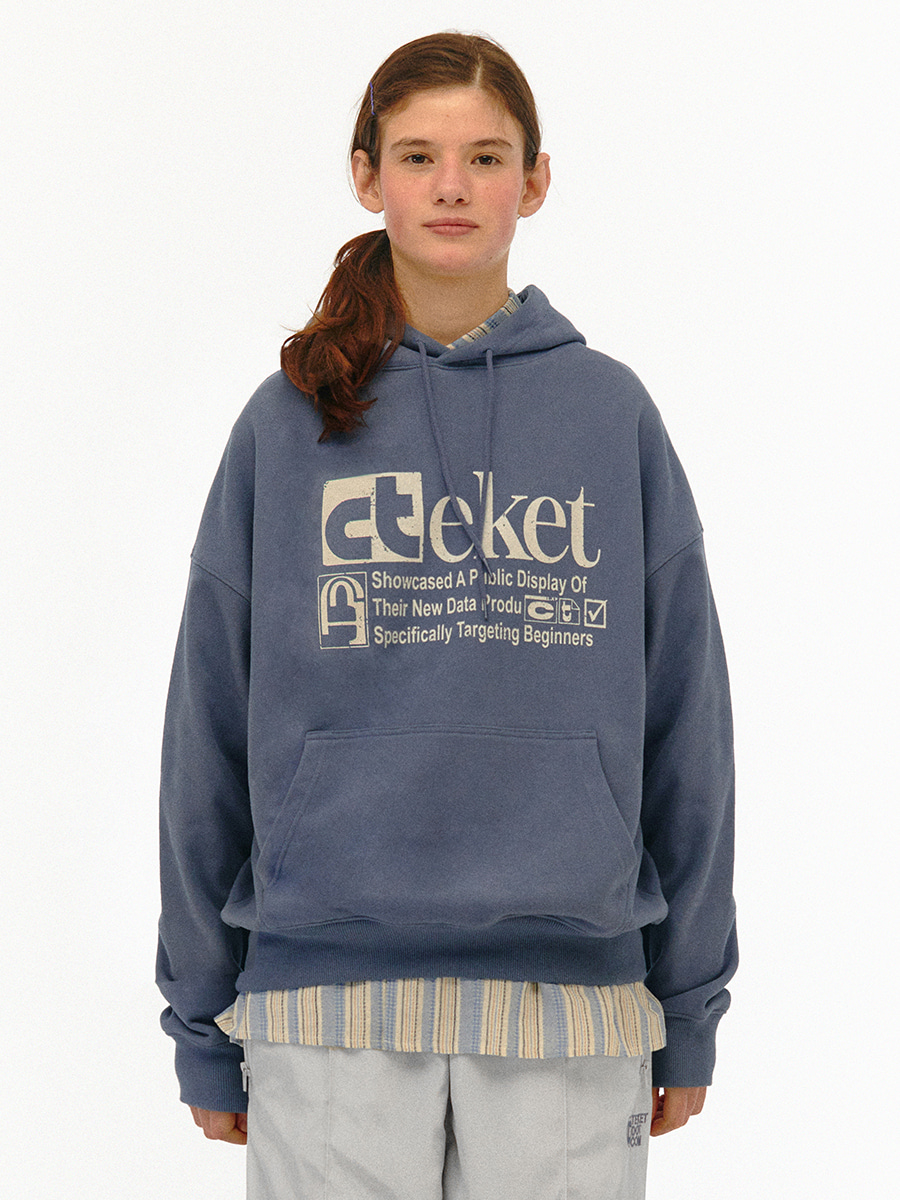 [teket] / ☆ 24FW Plan Hoodie / Melange Gray / UNISEX Plan Hoodie Melange Gray - teket