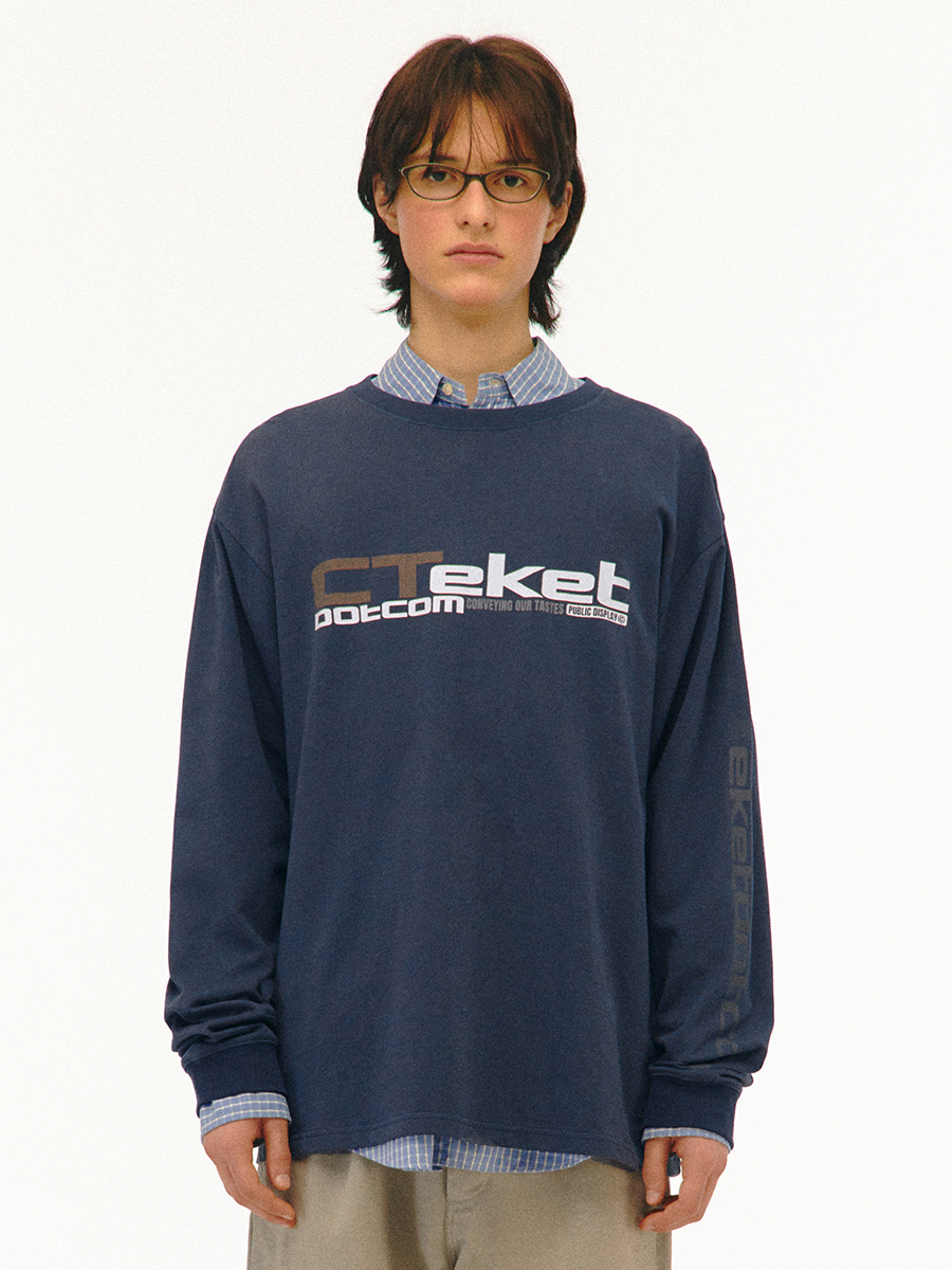 [teket] / ☆ 25SS Good News L/S Tee / Ash Blue Good News L/S Tee Ash Blue - teket