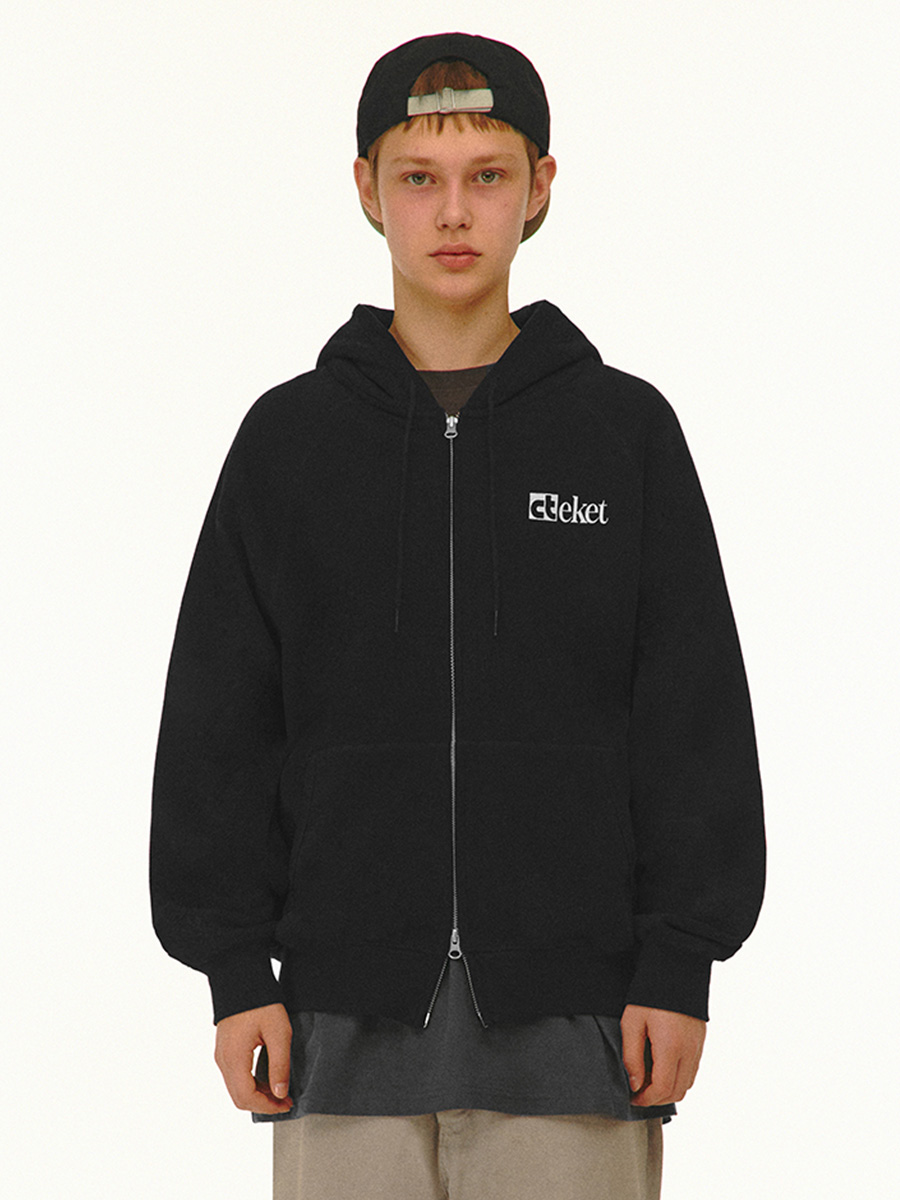 海外個人輸入 Zip-Up Plan Hoodie teket - Cream トップス