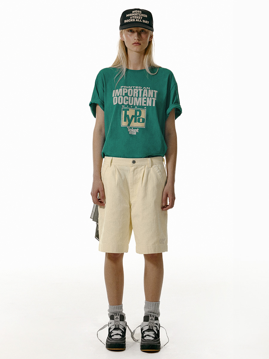 [teket] / ☆ 25SS Com Shorts / Cream Com Shorts Cream - teket