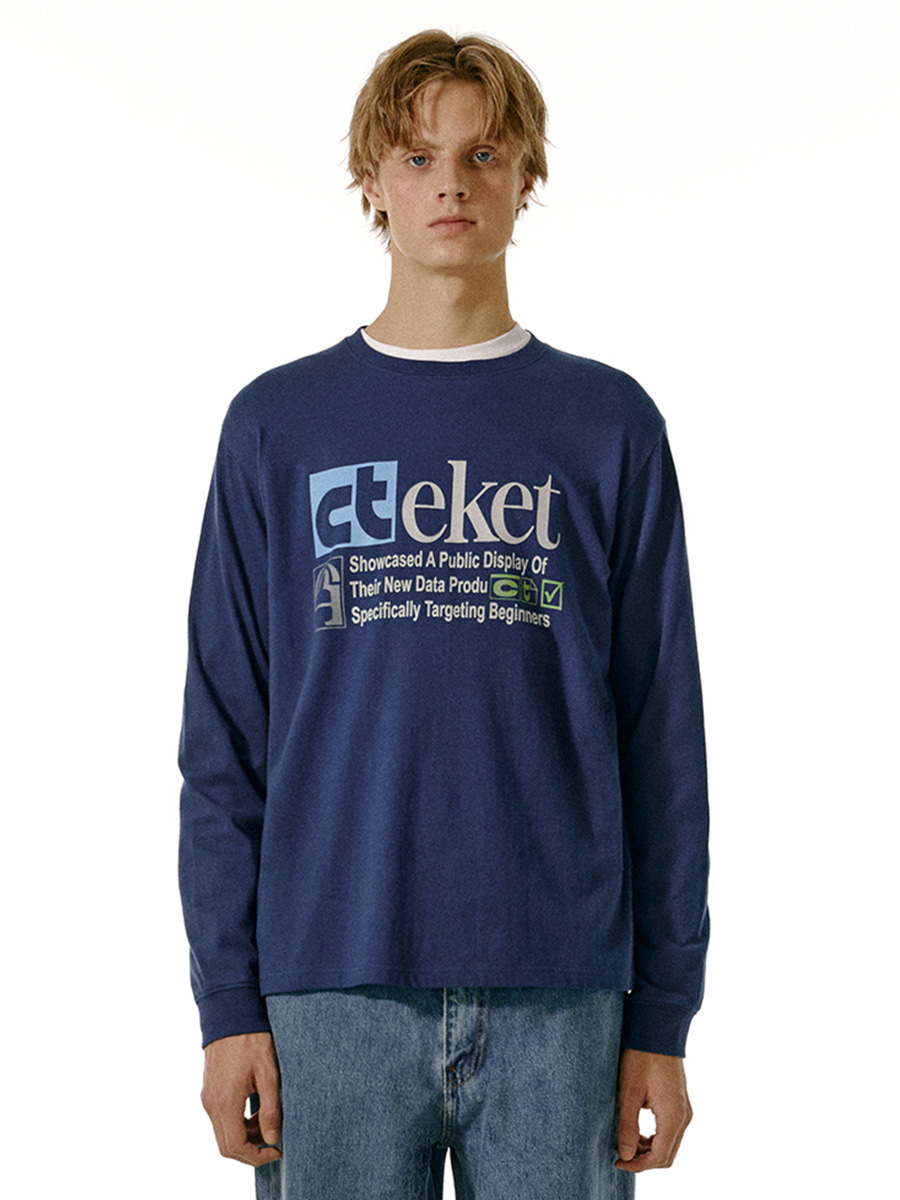 Tシャツ・カットソー teket Plan L/S Tee 4FT886 Plan L/S Tee White - teket