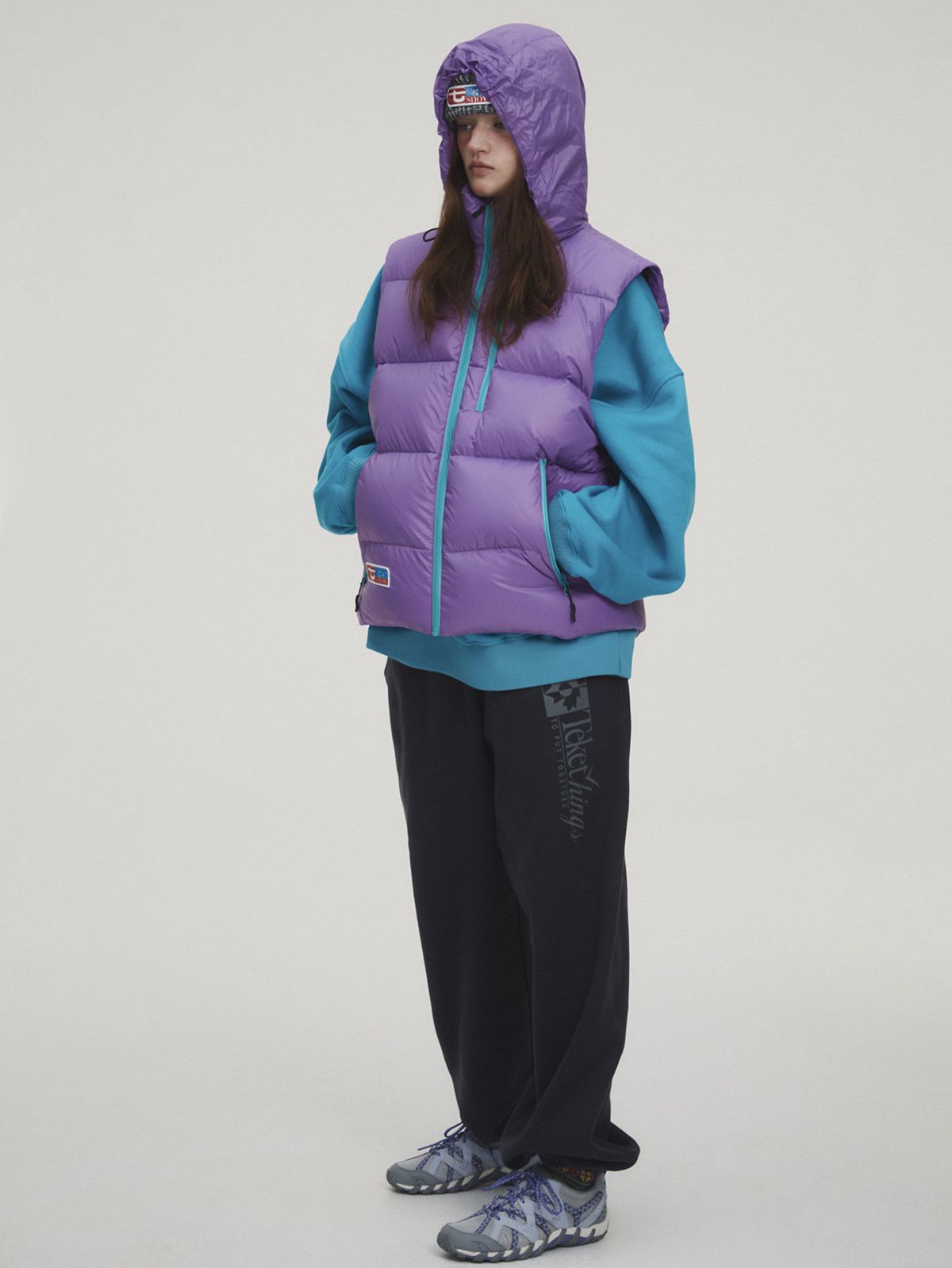 ジャケット・アウター TIGHTBOOTH - UTILITY DOWN VEST Purple Snowball Down Vest Purple - teket