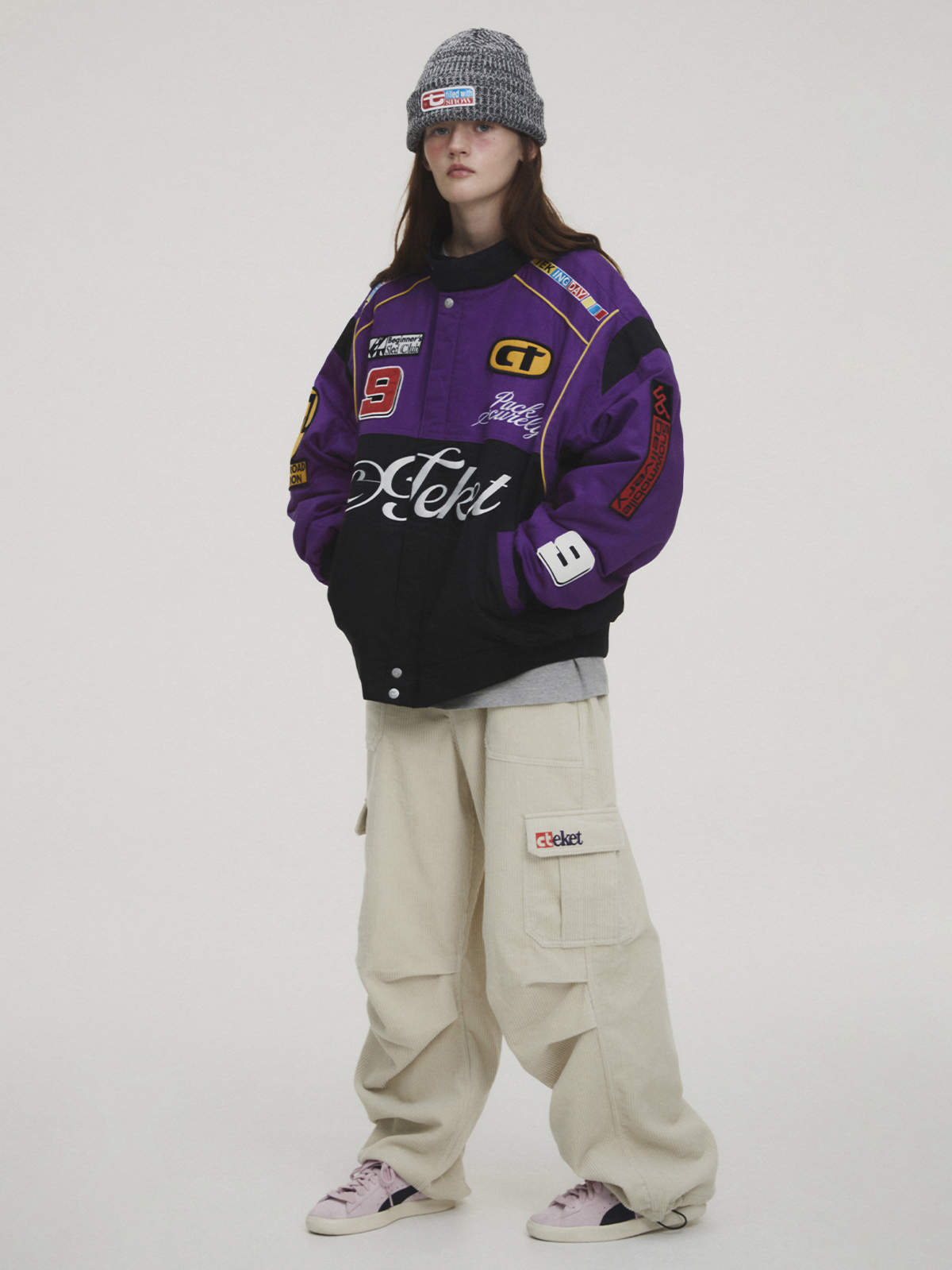 Punching Racing Jacket Purple - teket