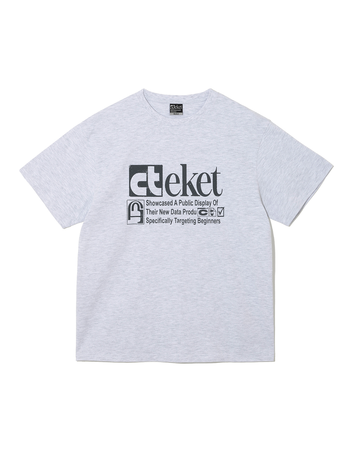 [teket] / ☆ 25SS Plan Tee / Melange Gray Plan Tee Melange Gray - teket