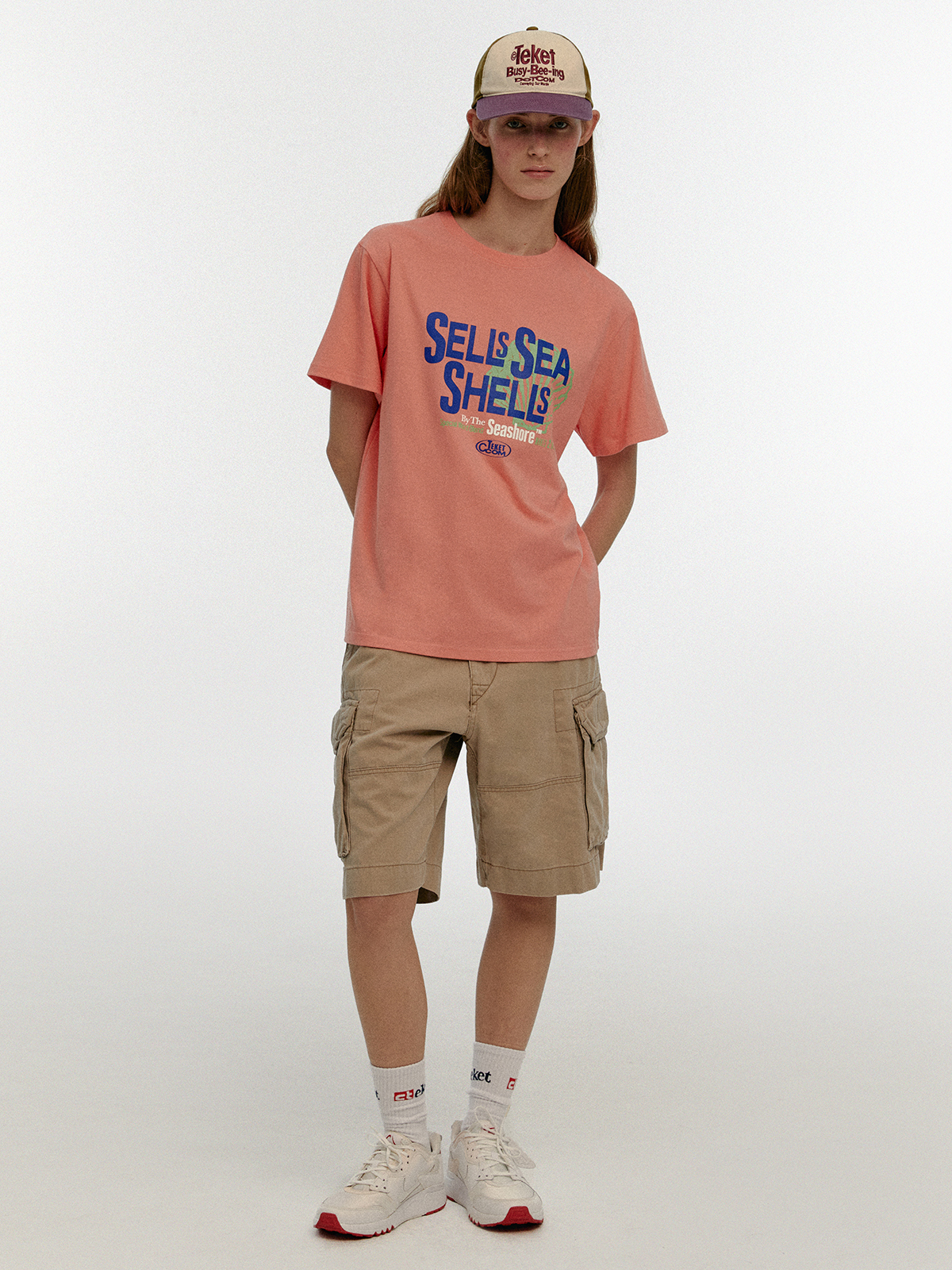 [teket] / ☆ 24SS Sea Tee / Coral / UNISEX Sea Tee Coral - teket