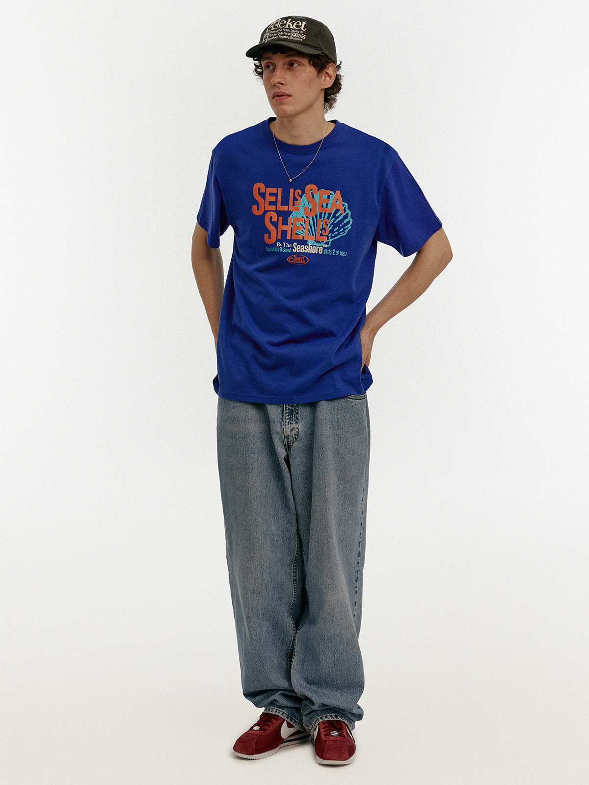 [teket] / ☆ 24SS Sea Tee / Blue / UNISEX Sea Tee Blue - teket