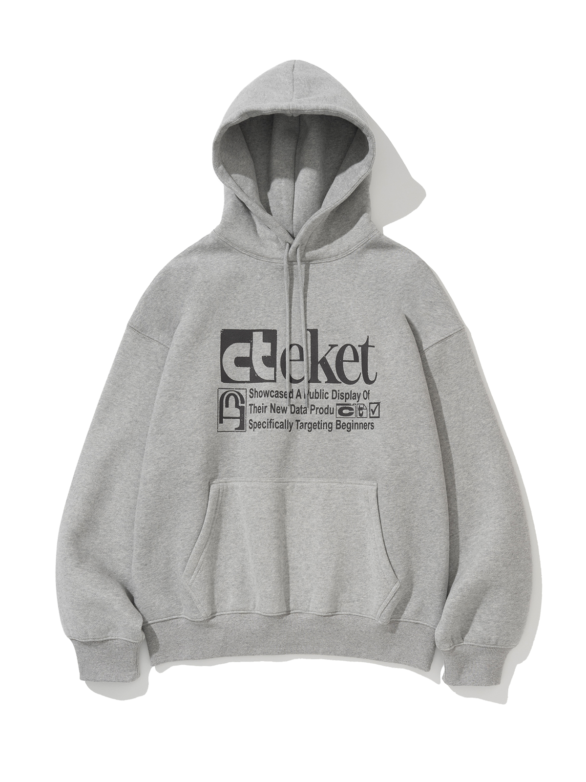 Plan Hoodie Melange Gray - teket