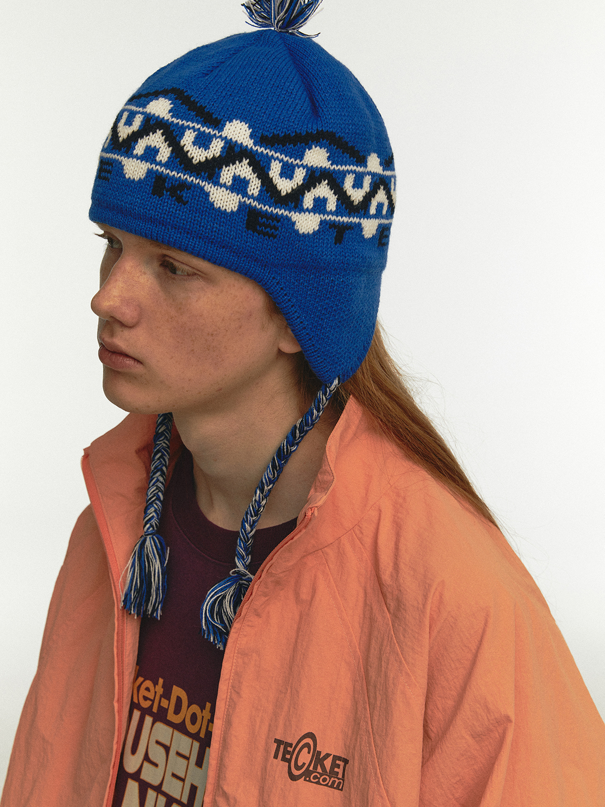 Together Beanie Blue - teket