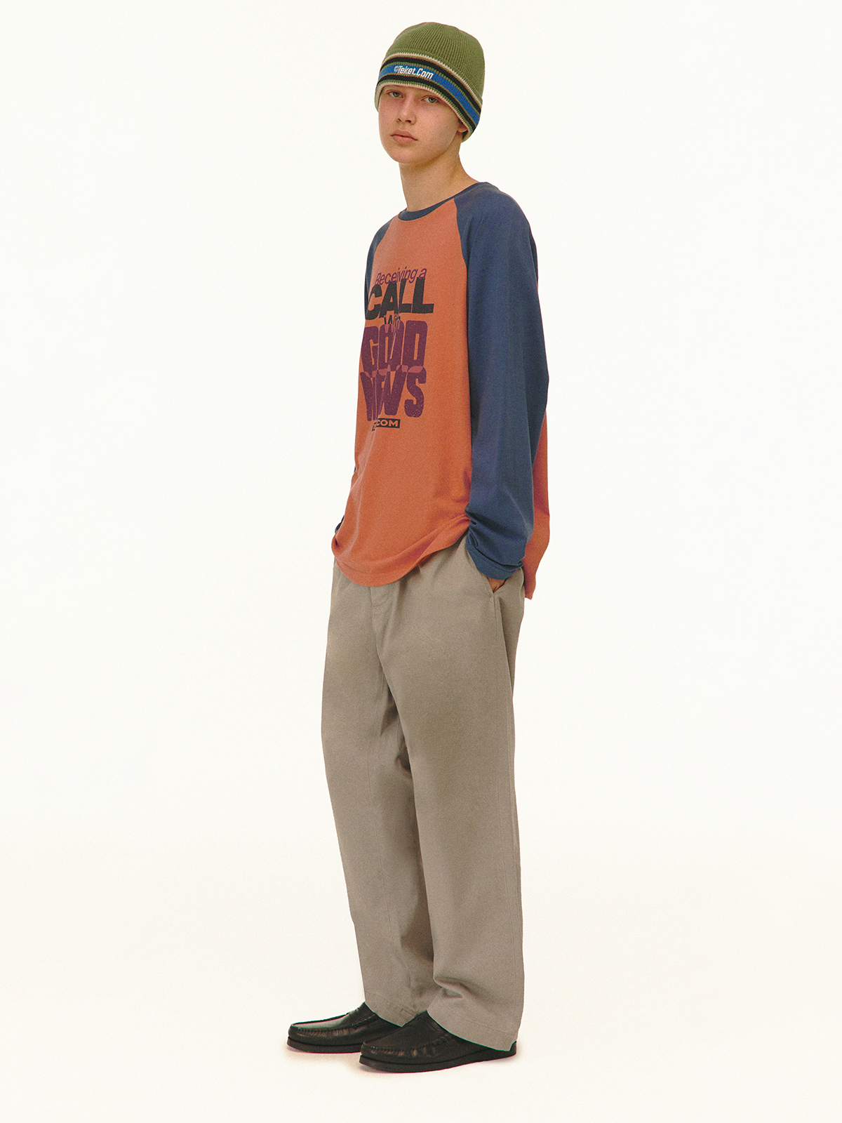 [teket] / ☆ 25SS Good News L/S Tee / Ash Blue Good News L/S Tee Ash Blue - teket