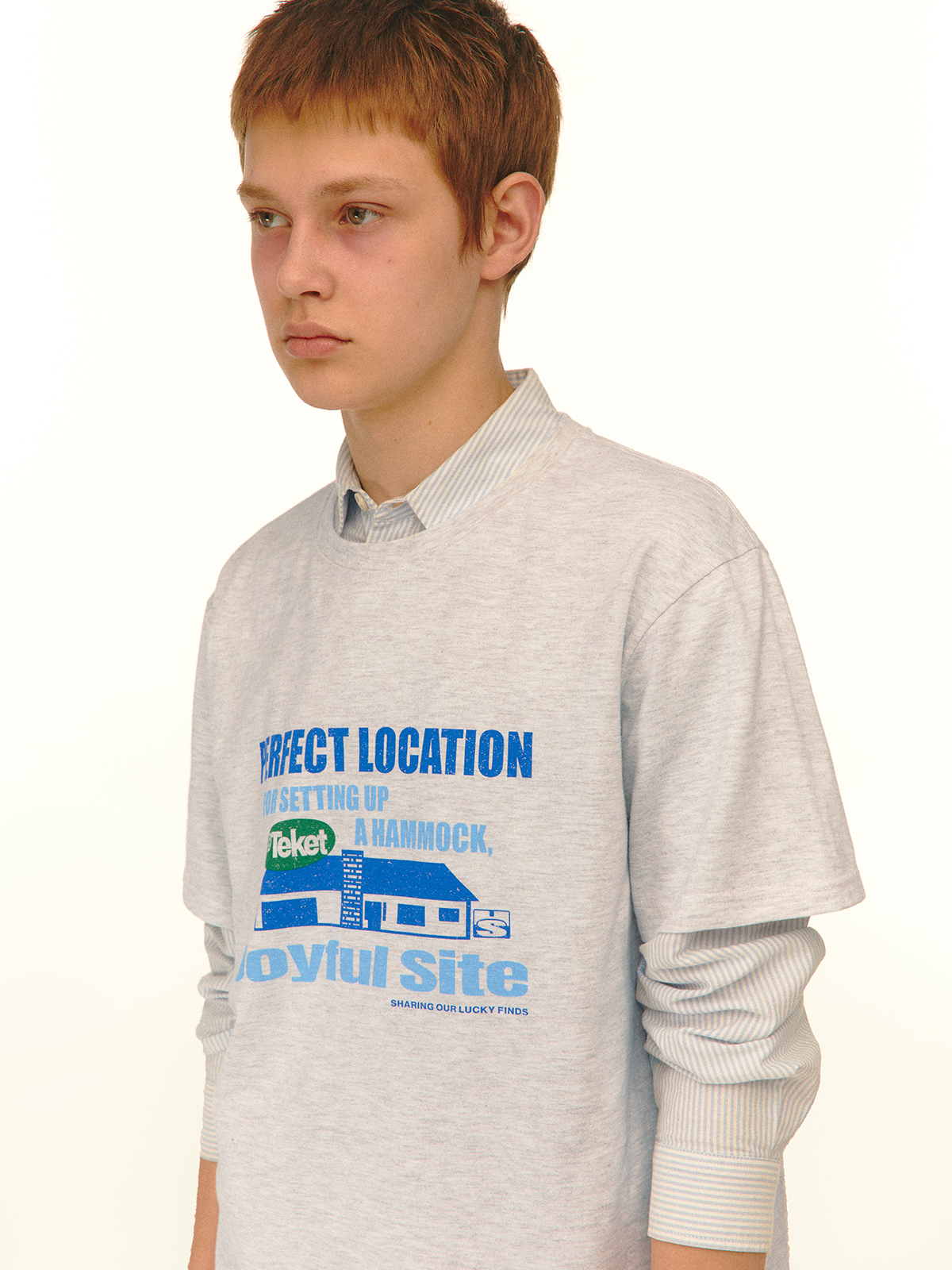 [teket] / ☆ 25SS Count Tee / Melange Gray Vaska Store