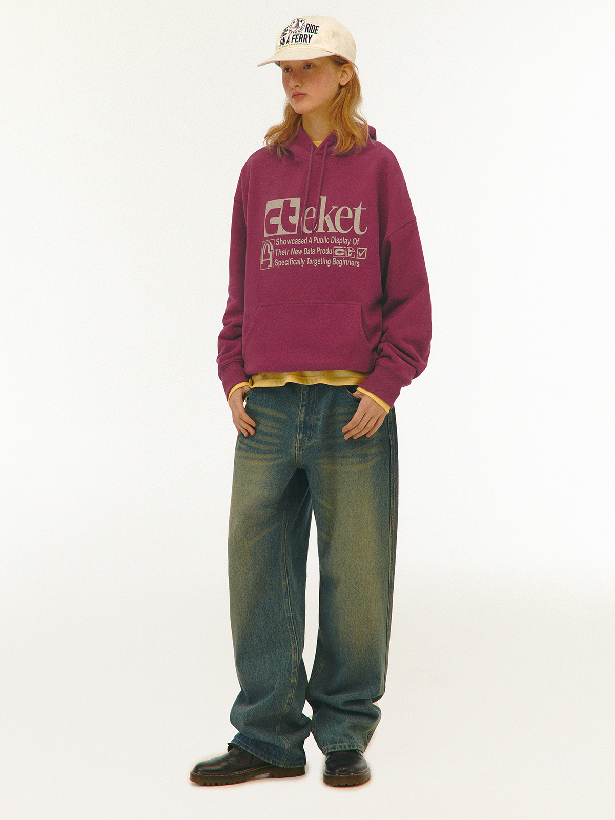 [teket] / ☆ 25SS Plan Hoodie / Magenta Plan Zip-Up Hoodie Melange Gray - teket