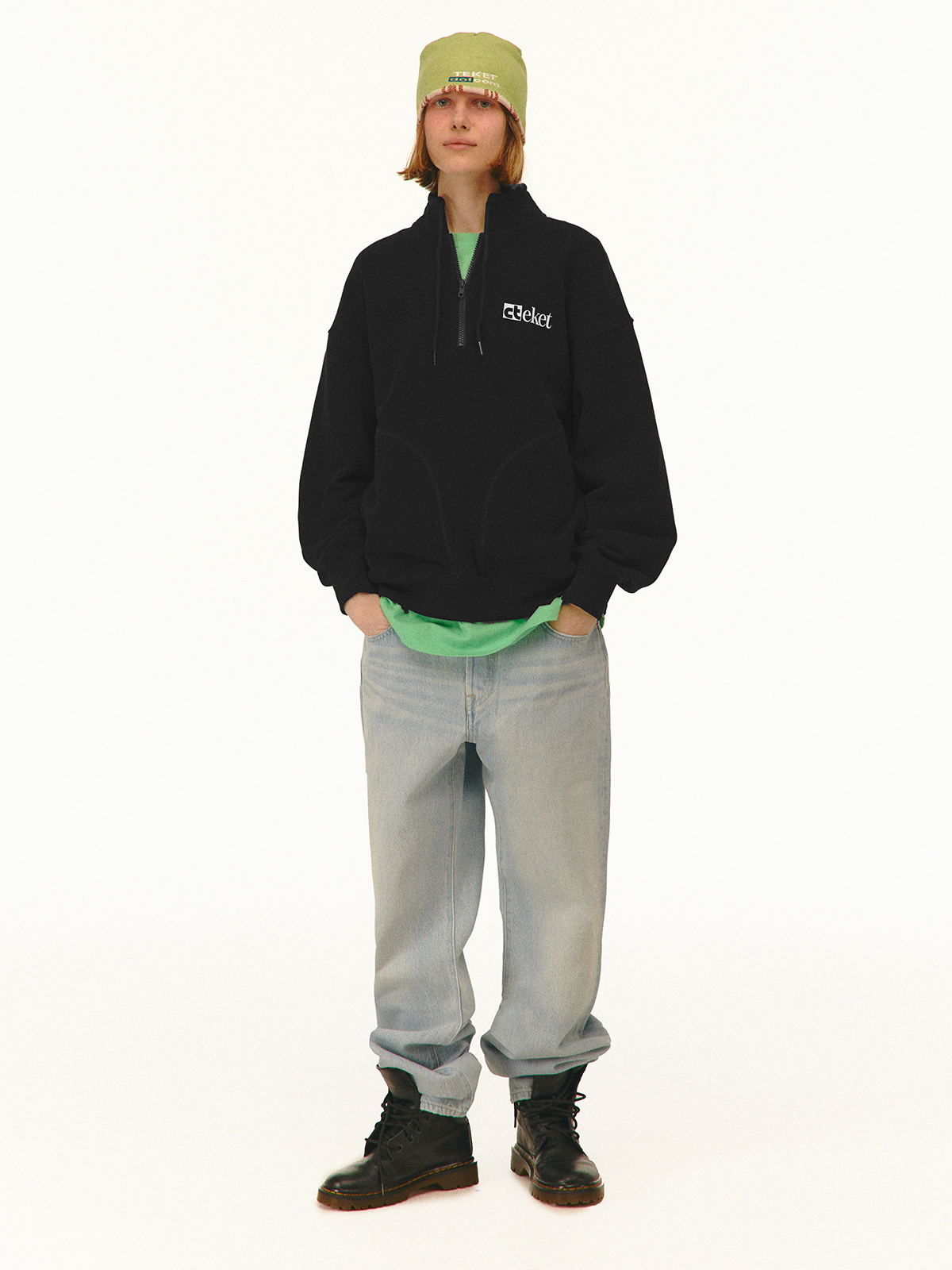 スウェット・トレーナー teket TEK Half Zip-Up Sweatshirt 5FT1437 teket TEK Half Zip-Up Sweatshirt 5FT1437 (teket/スウェット